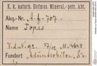 Etiketten zu Topas (NHMW-MIN-Af707)